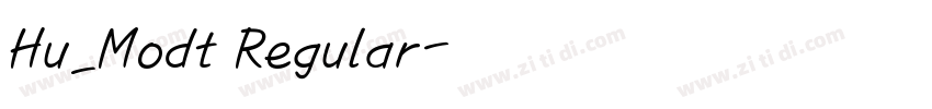 Hu_Modt Regular字体转换